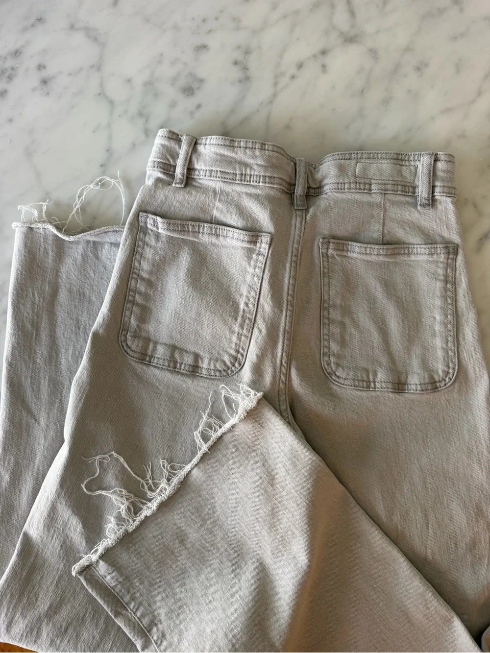 Zara Lavender and Light Gray Jeans